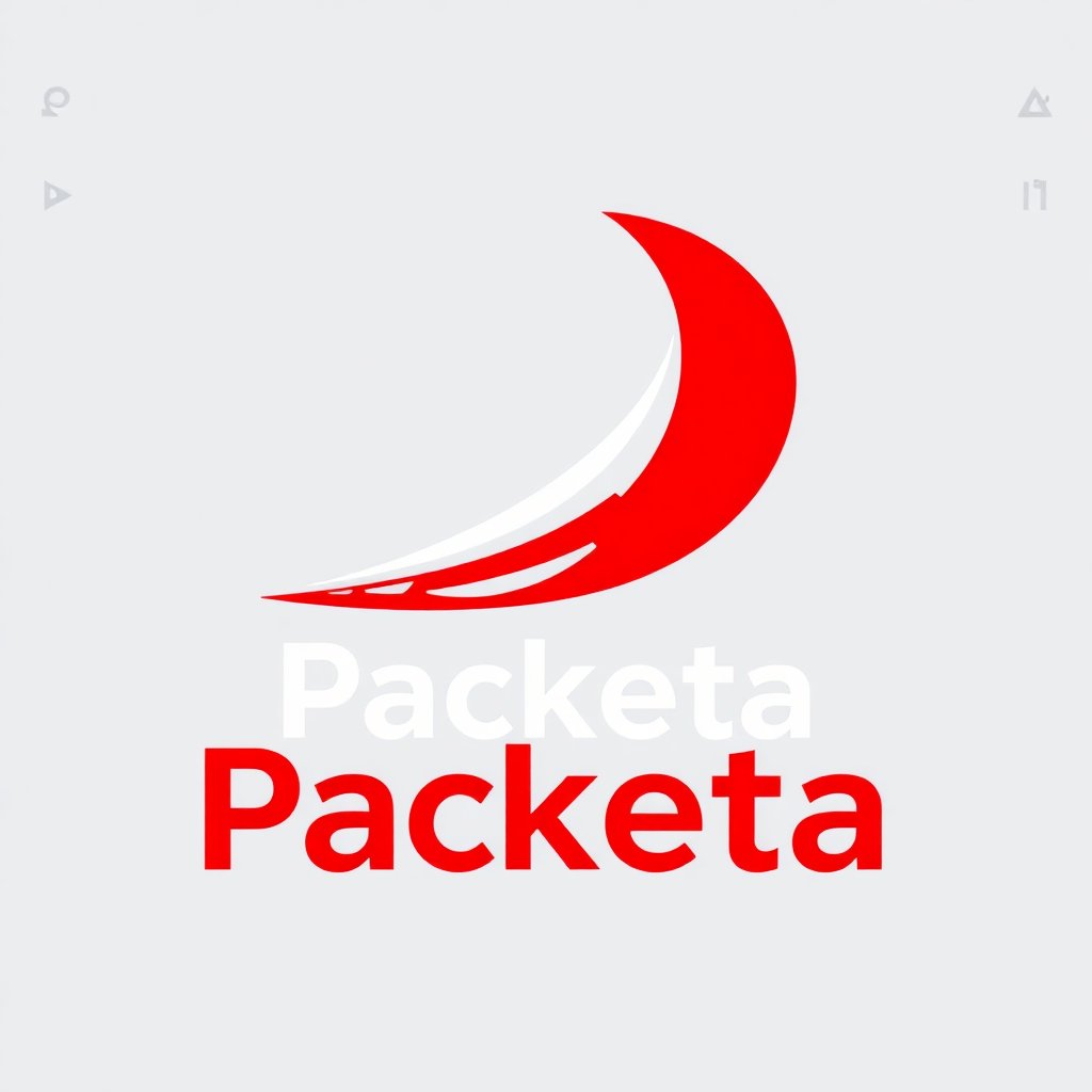 Clean professional logo of Packeta / Zasilkovna logistics company, red and white color scheme, high quality, isolated