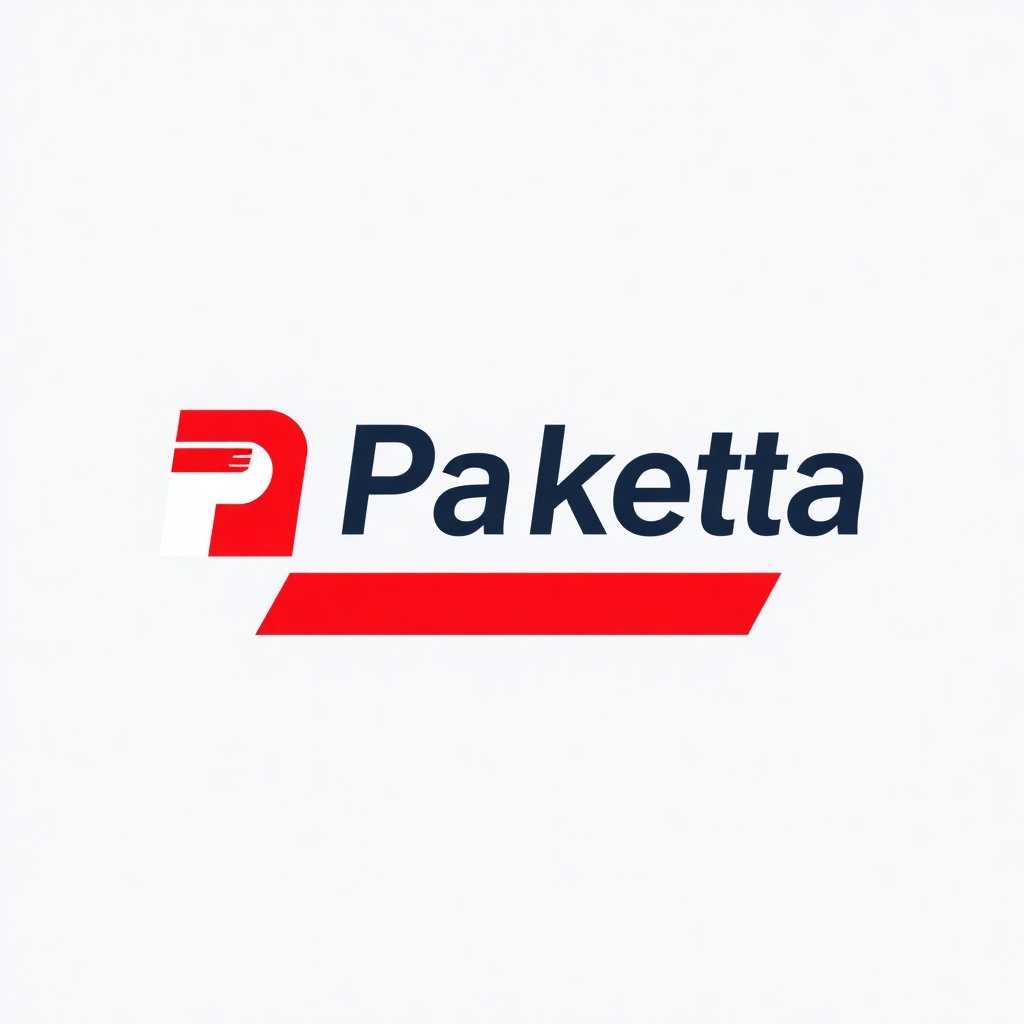 Clean professional logo of Packeta / Zasilkovna logistics company, red and white color scheme, high quality, isolated